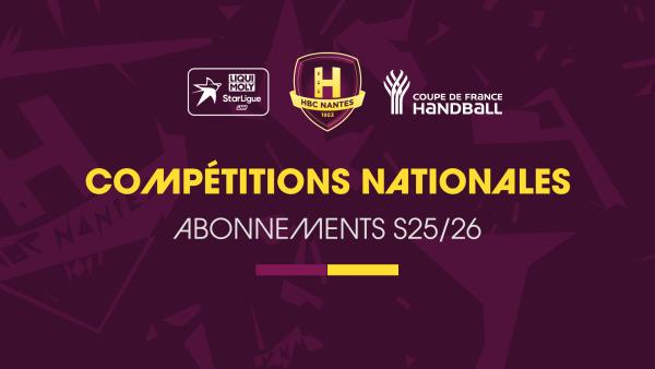 Abonnement Compétitions Nationales 2025-2026